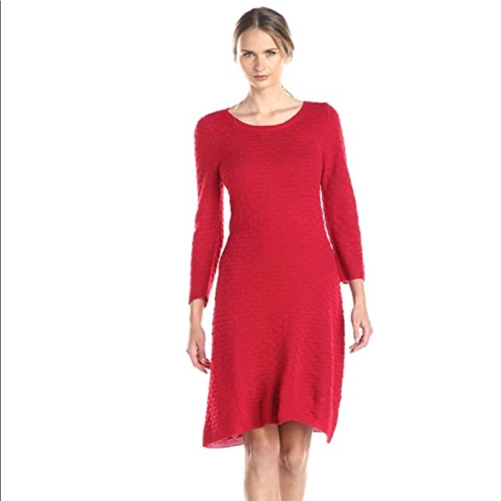 Allison Brittney red sweater dress